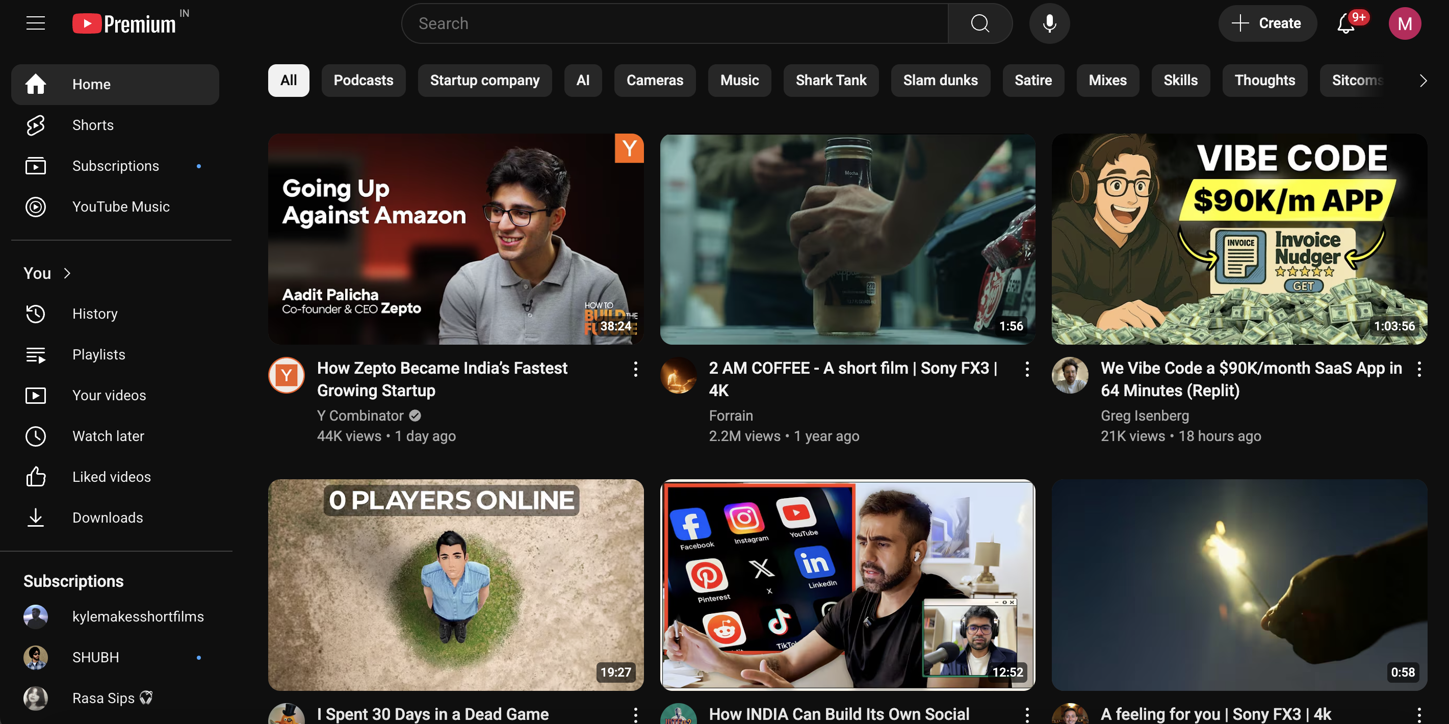 YouTube without blue light filter